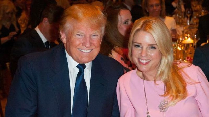 Donald Trump and Pam Bondi.