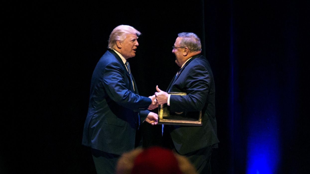 Donald Trump and Paul LePage