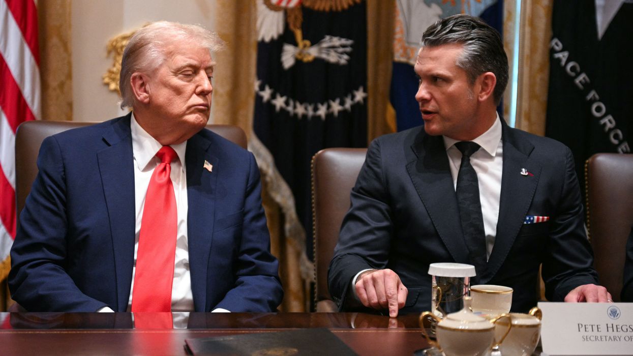 Donald Trump and Pete Hegseth