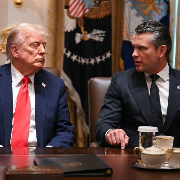 Donald Trump and Pete Hegseth