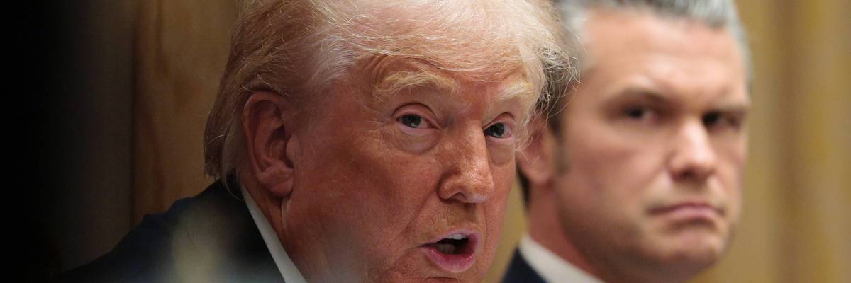 Donald Trump and Pete Hegseth