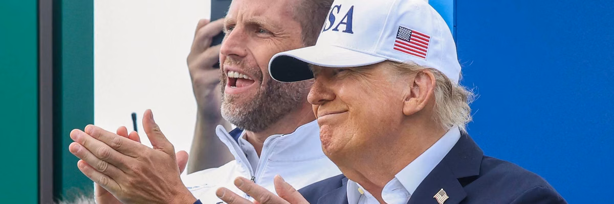 Donald Trump and son, Eric Trump