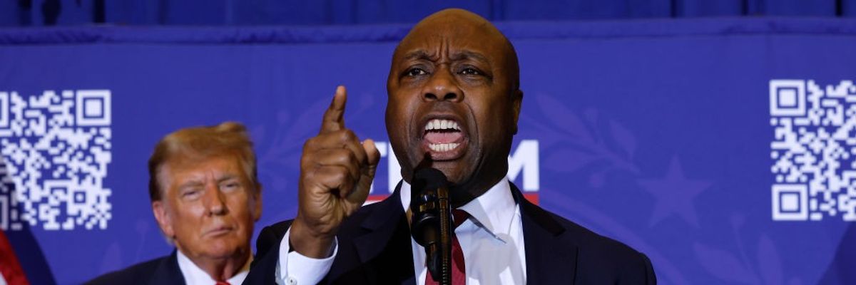 Donald Trump and Tim Scott