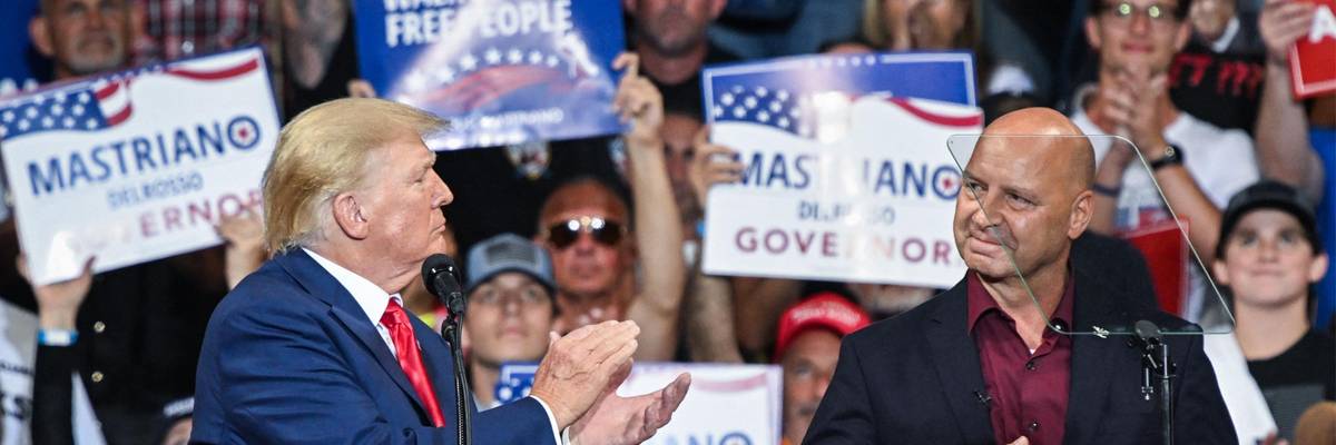 Donald Trump applauds Doug Mastriano