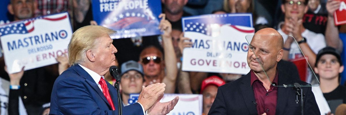 Donald Trump applauds Doug Mastriano