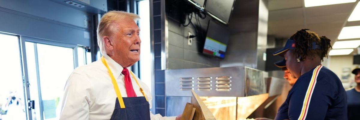Donald Trump at McDonald's