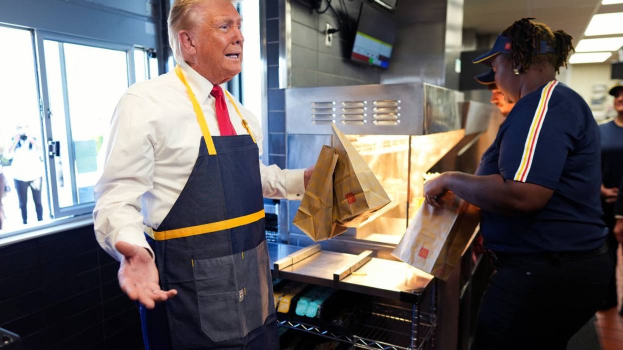 Donald Trump at McDonald's