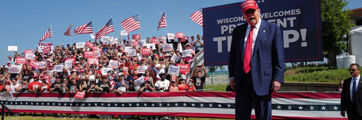 Donald Trump at rally