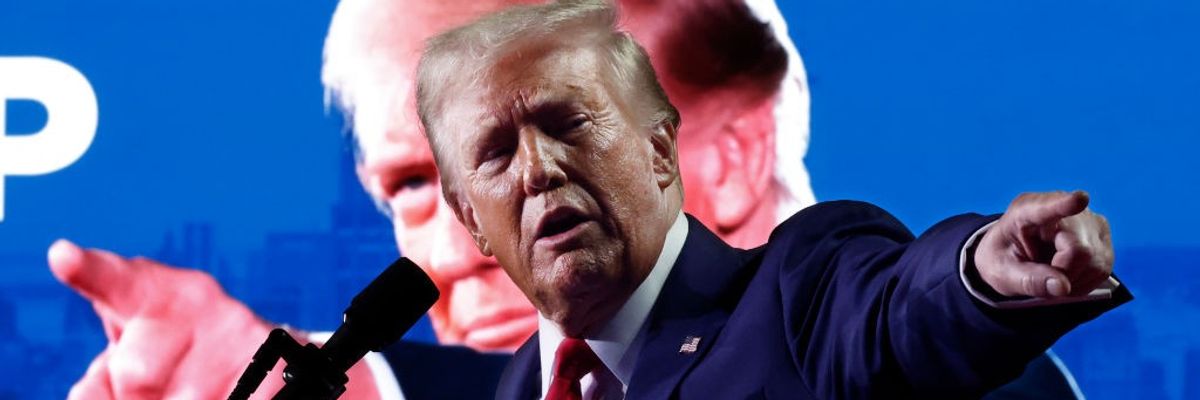 Donald Trump Campaigns In Michigan Day Before Election