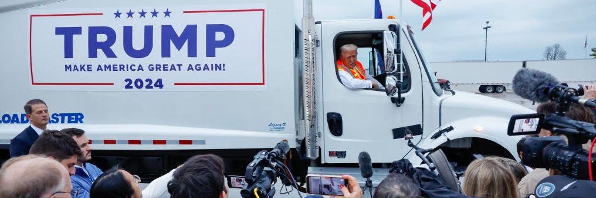 Donald Trump campaigns in Wisconsin