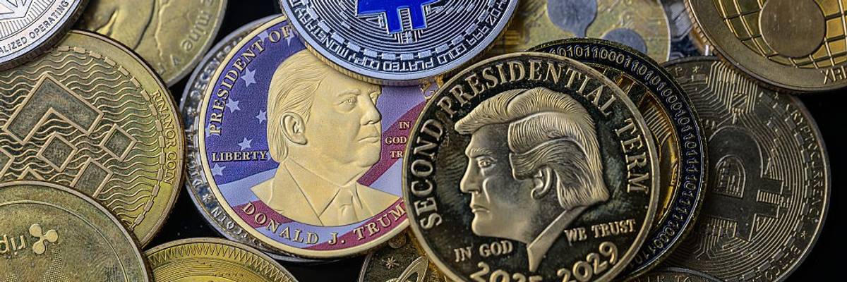 Donald Trump Coin - Cryptocracy - Photo Illustration