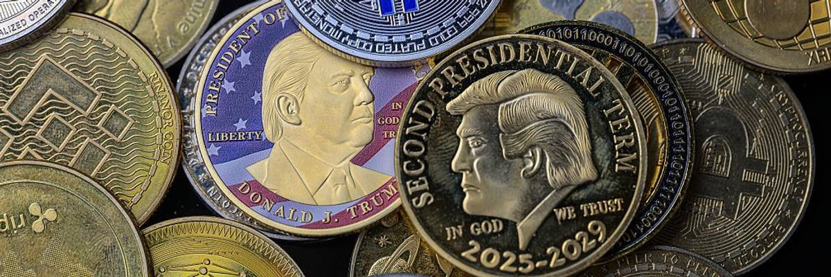 Donald Trump Coin - Cryptocracy - Photo Illustration