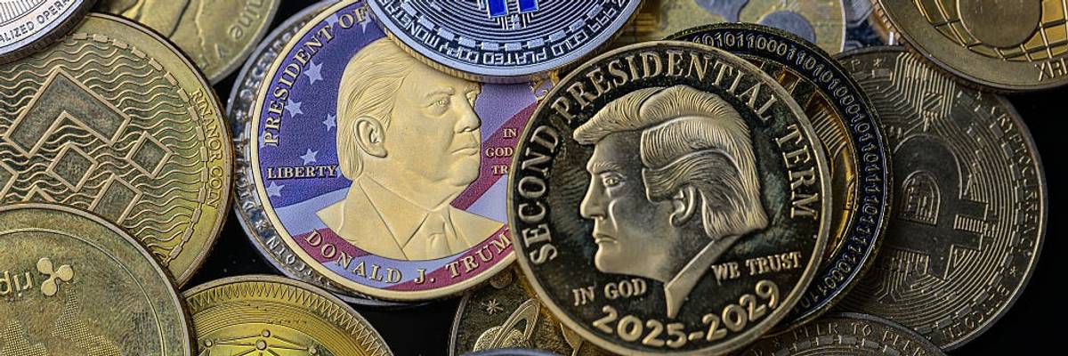 Donald Trump Coin - Cryptocracy - Photo Illustration