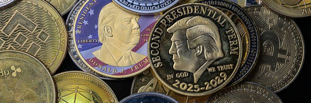 Donald Trump Coin - Cryptocracy - Photo Illustration