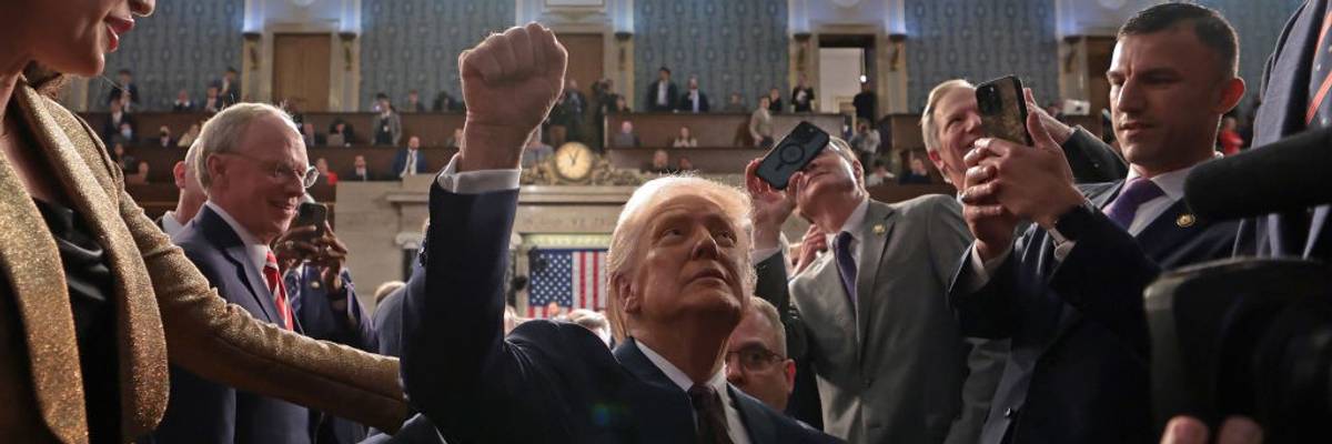 Donald Trump Delivers Joint Address To Congress