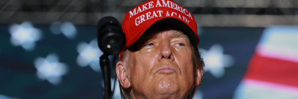 Donald Trump in MAGA hat