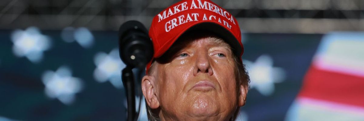 Donald Trump in MAGA hat