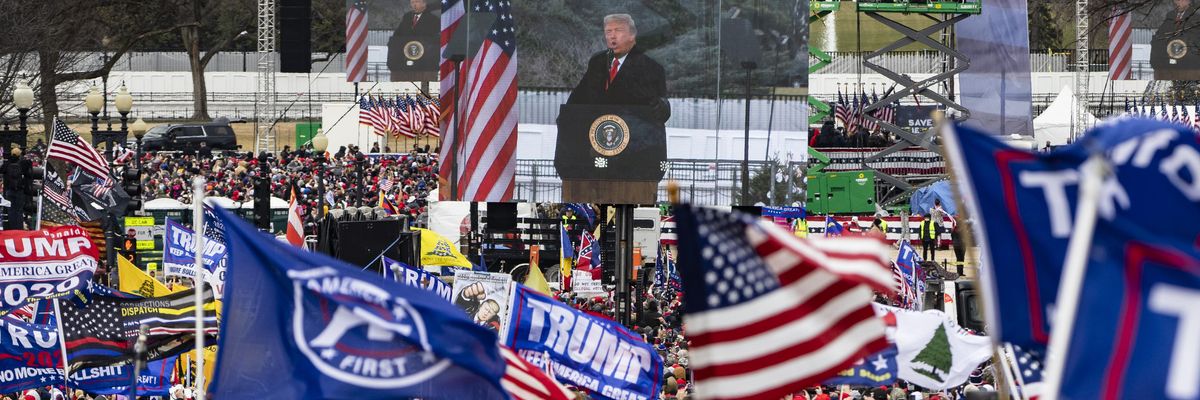 Donald Trump on January 6