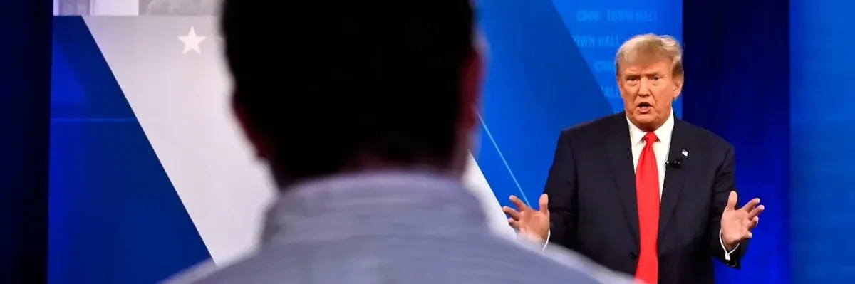 Donald Trump participates in a CNN town hall
