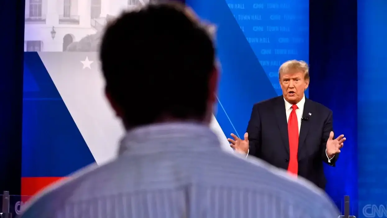 Donald Trump participates in a CNN town hall