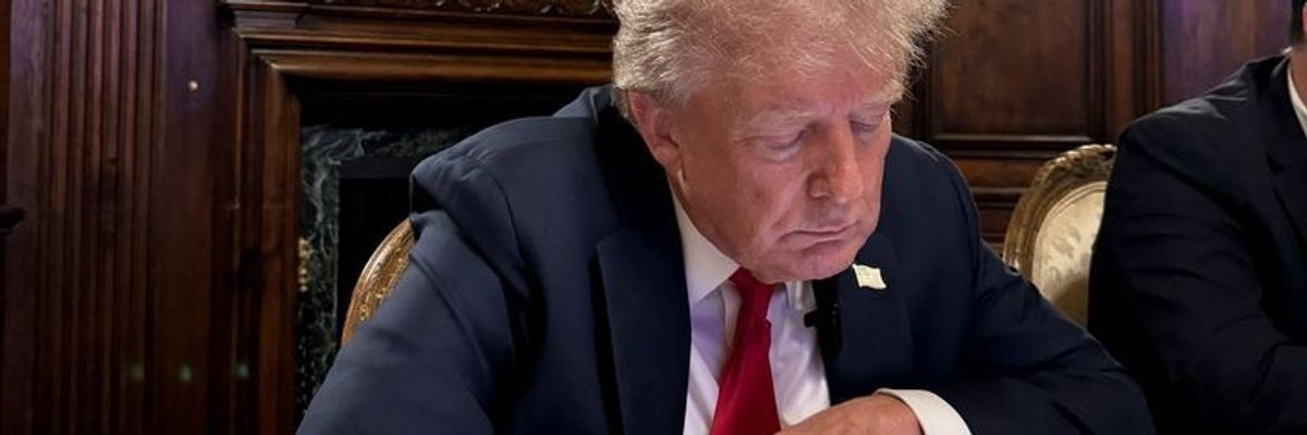 Donald Trump speaking on X with Elon Musk