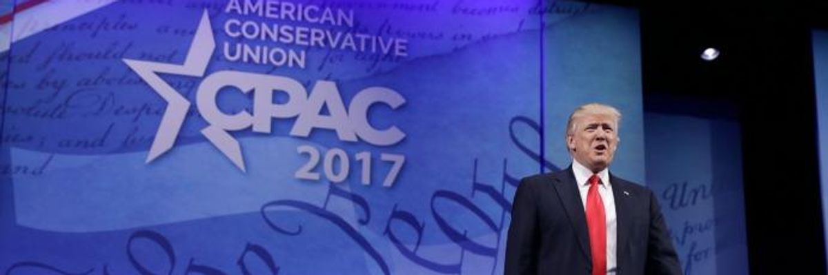 At CPAC, Trump Decries Chicago Violence But Not Potential Kansas Hate Crime