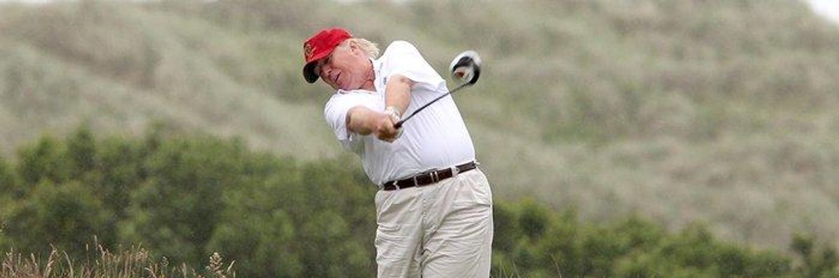 Golf, But No Public Service for Trump on Martin Luther King, Jr. Day