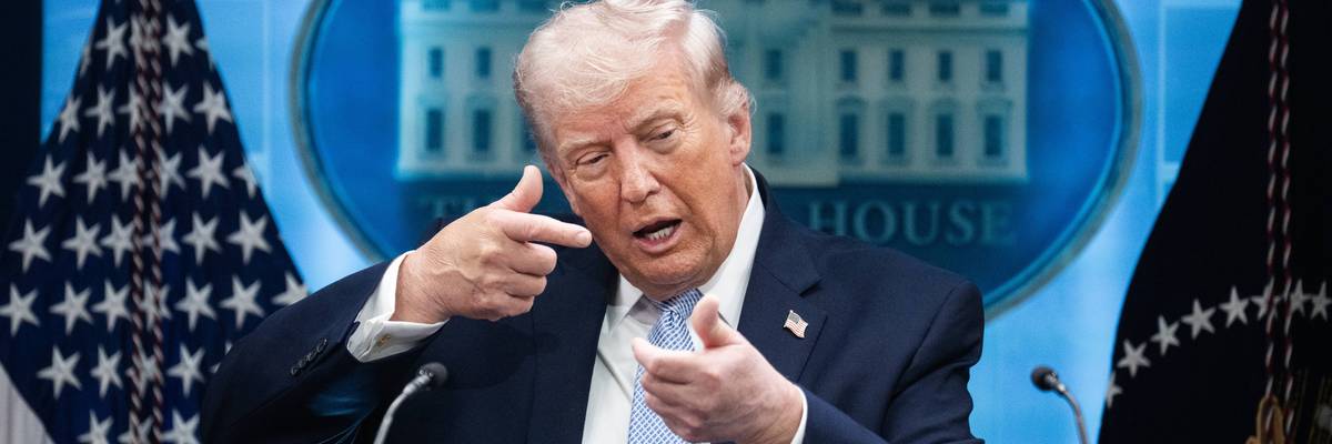Donald Trump talking about Iran