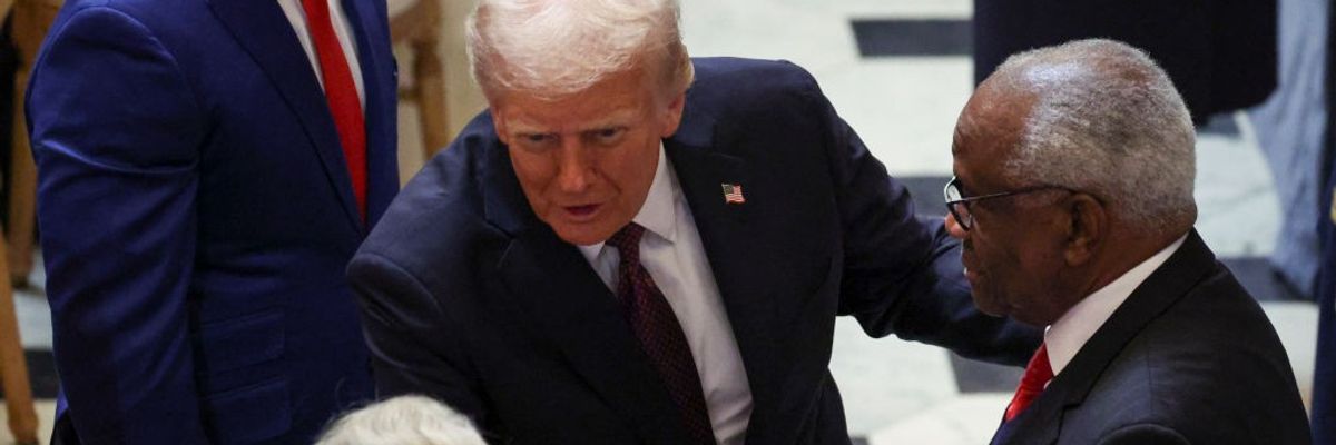 Donald Trump With Clarence Thomas and Ginny Thomas