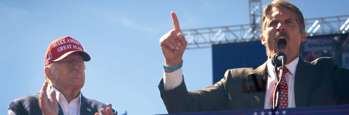 Donald Trump with GOP Senate hopeful Eric Hovde