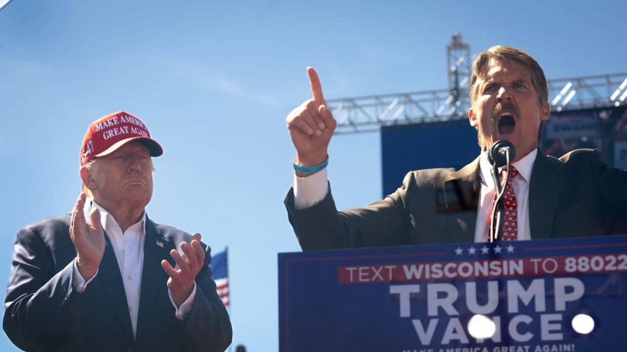 Donald Trump with GOP Senate hopeful Eric Hovde
