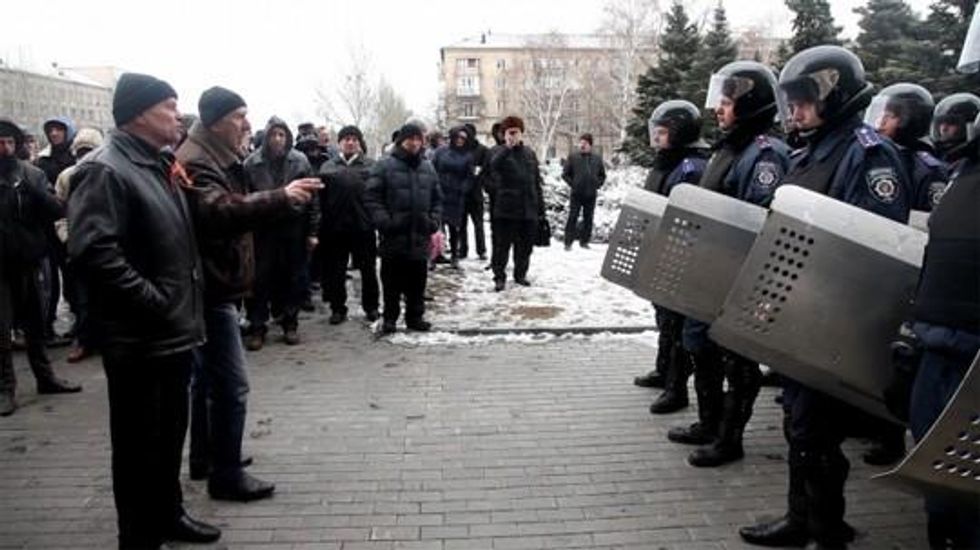 Donetsk protest