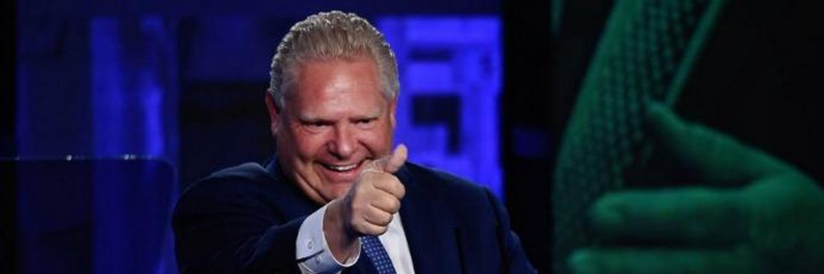 'Catastrophe' for Poor and Vulnerable as Trumpian Climate-Denier Doug Ford Wins Ontario Election