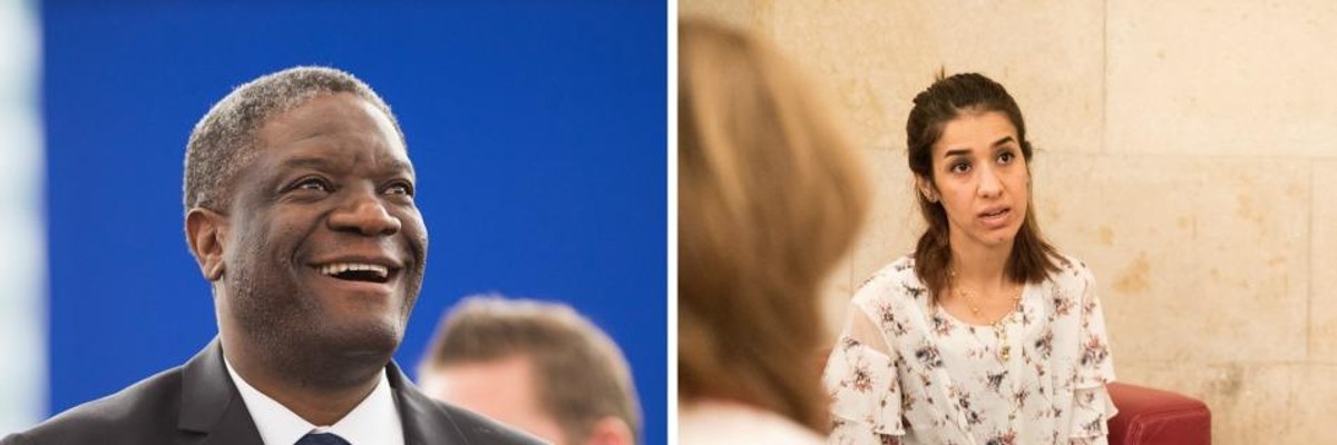 Nobel Peace Prize Goes to Two 'Courageous' Campaigners Against Sexual Violence as Weapon of War