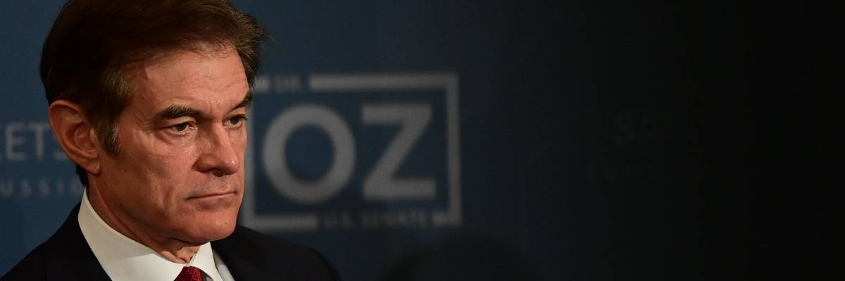 Dr. Mehmet Oz attends a campaign event