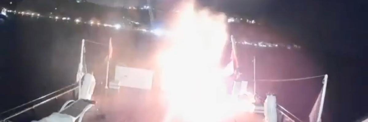 Drone attack on Gaza Flotilla