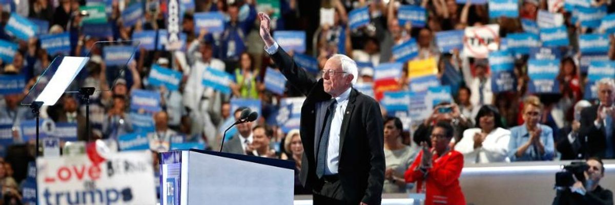 Between Speech and Roll Call Vote, Bernie Sanders Forges Path Forward