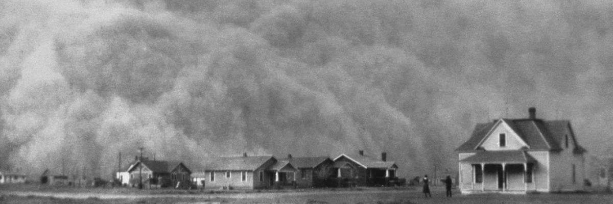 Dust Bowl storm.