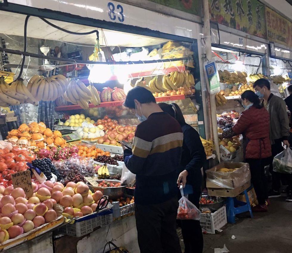 Earth Island Journal depiction of a Chinese wet market