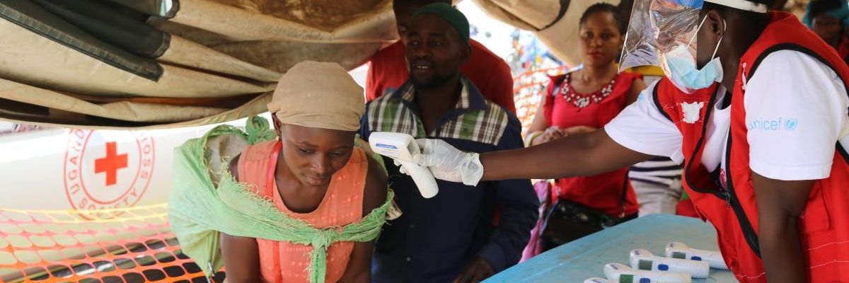 Ebola screening in Uganda
