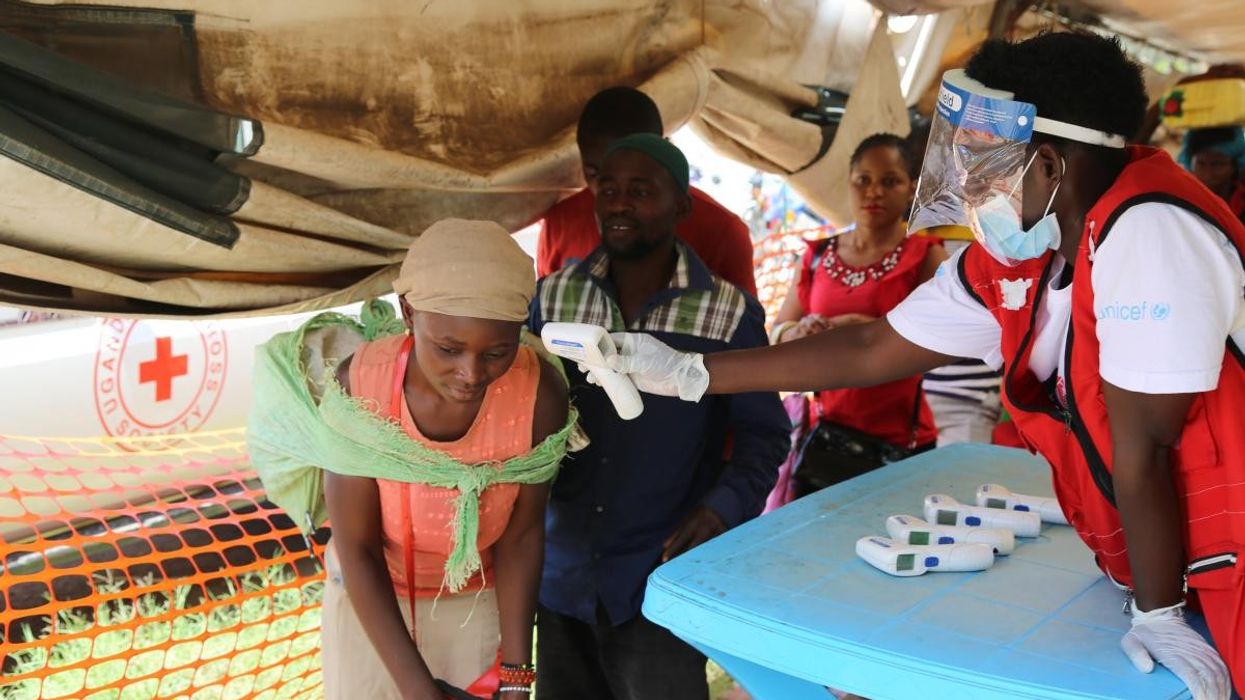 Ebola screening in Uganda