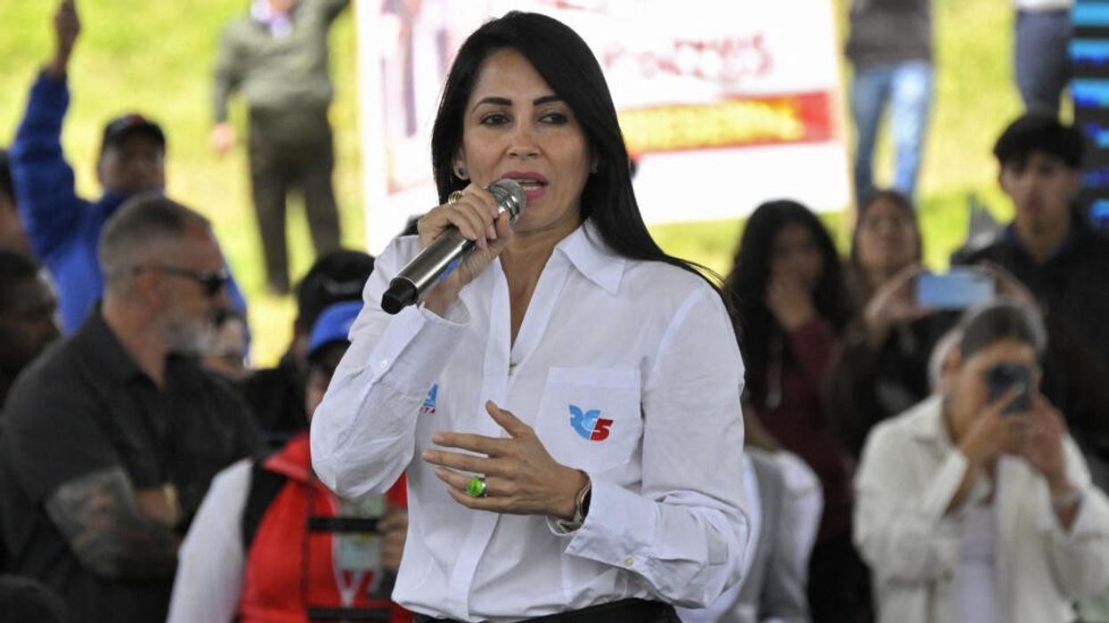 Ecuador's presidential candidate for the Revolucion Ciudadana party, Luisa Gonzalez