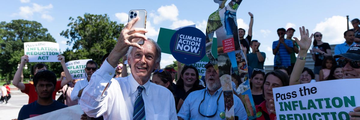 Ed Markey Celebrates Passage of the Inflation Reduction Act