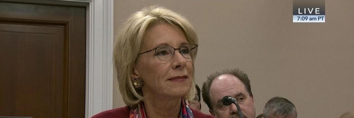 As Lawmakers Accuse DeVos of Lack of Regard for Students, Her Own Staffer Admits 'Things Have Gotten Pretty Awful Here'