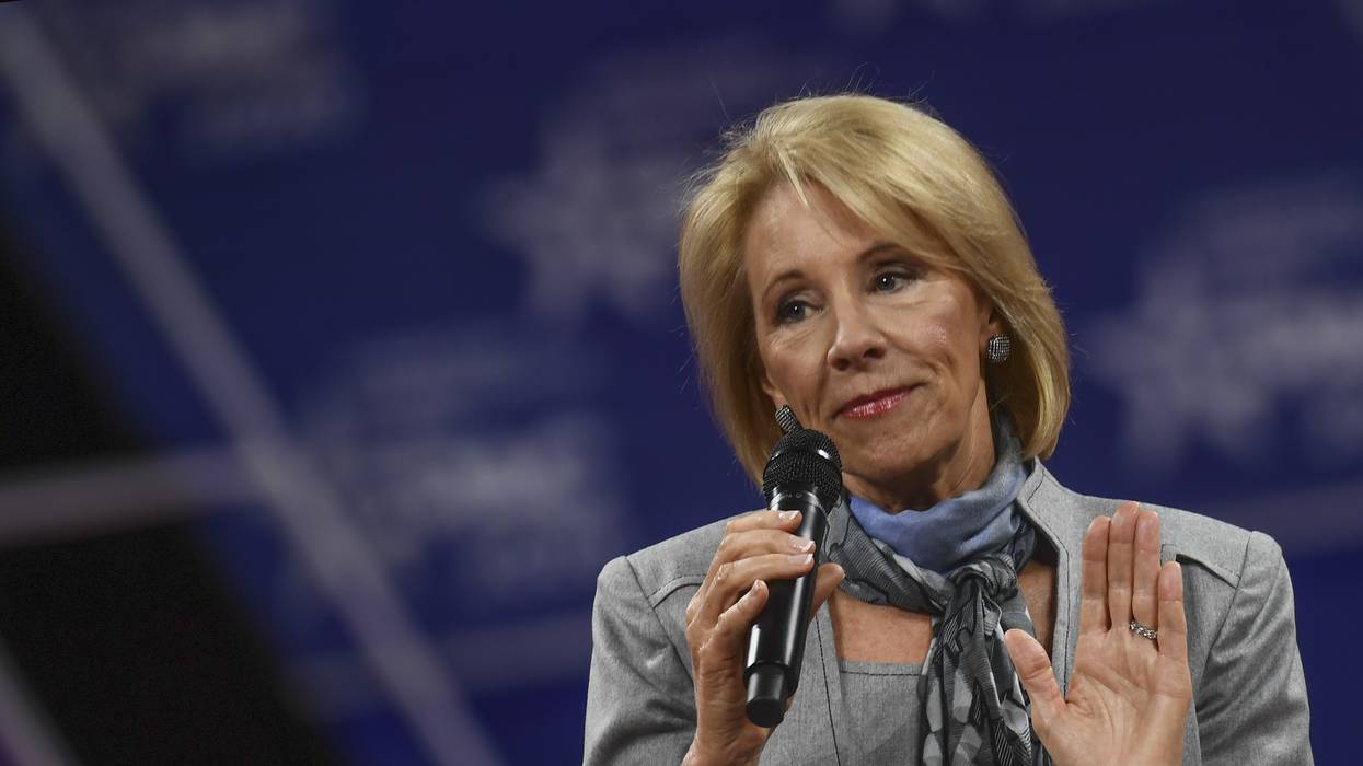 Education Secretary Betsy DeVos speaks at the Conservative Political Action Conference