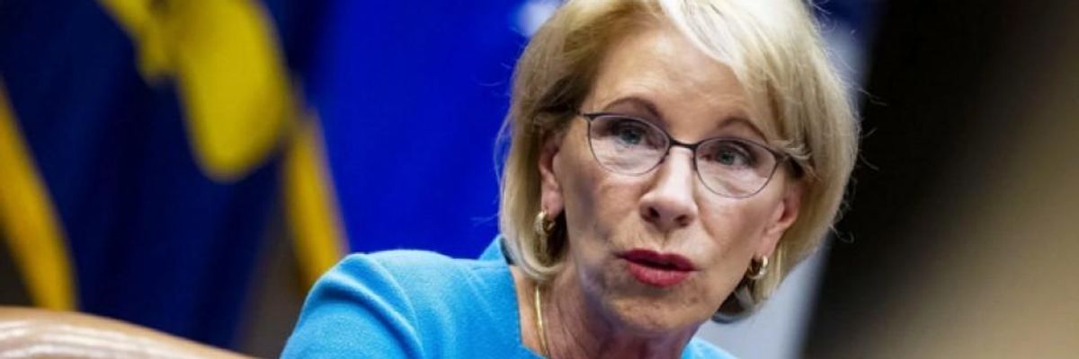 'Cruel and Outrageous': DeVos Blocks Undocumented Students From Receiving Coronavirus Emergency Aid