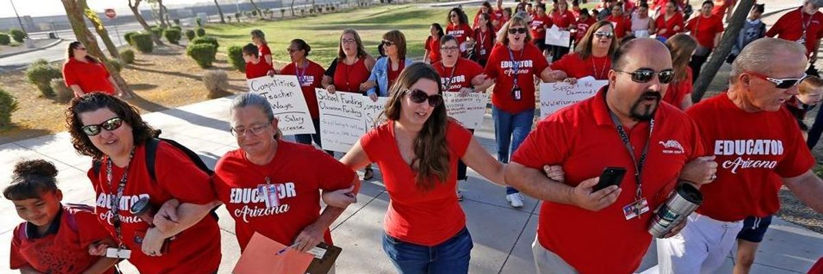 Demanding Arizona Put Schools Over Corporate Tax Cuts, Teachers Approve Statewide Strike