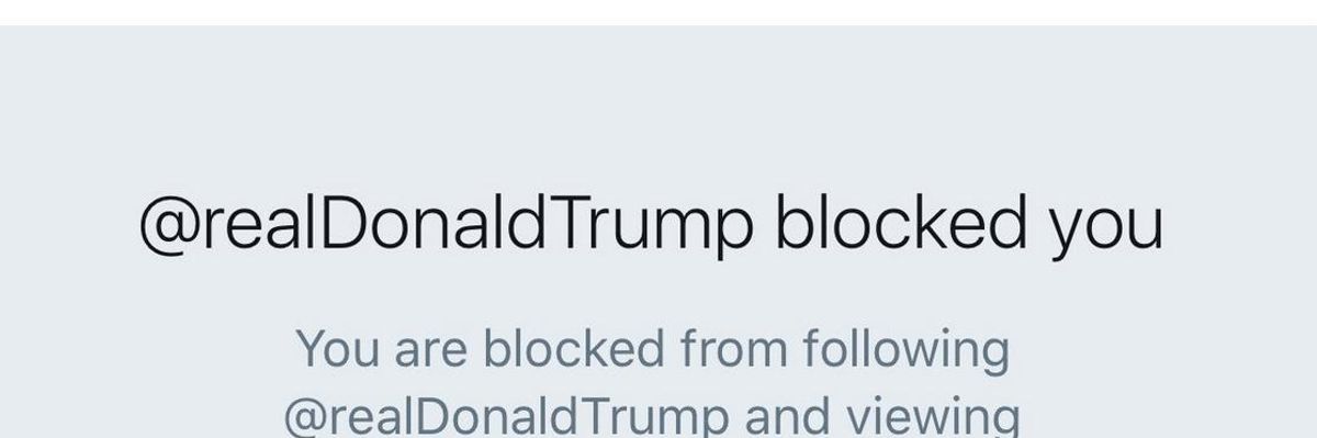 Citing Free Speech, Dissenters Sue Trump for Blocking Them on Twitter