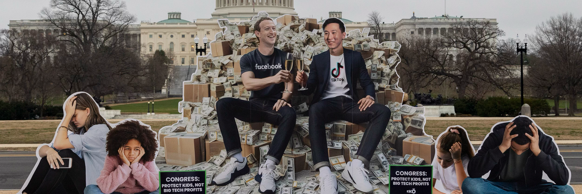 Ekō held a Big Tech protest at the U.S. Capitol