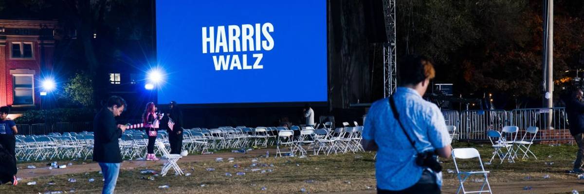Election night with VP Kamala Harris in Washington DC
